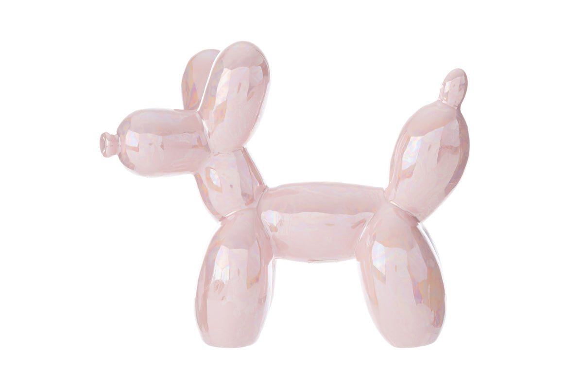 Cagnolino balloon porcellana rosa grande