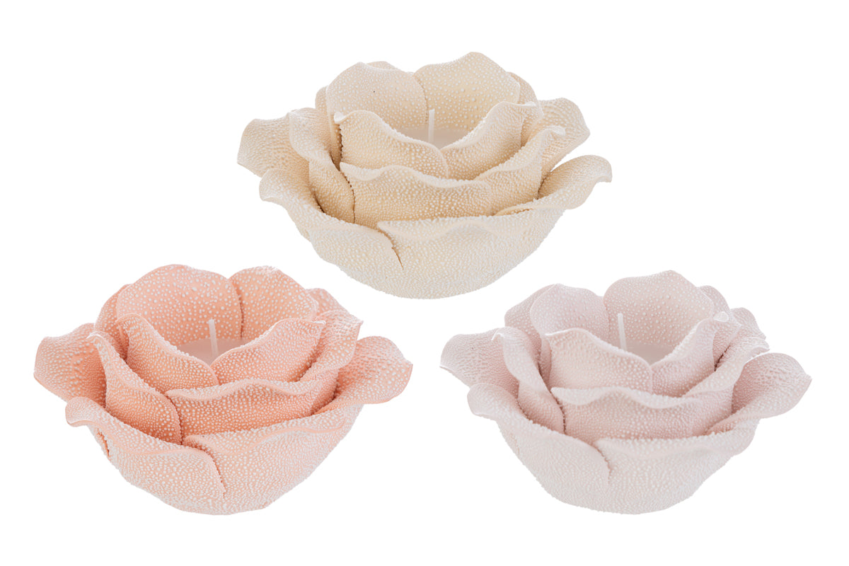 Candela fiore porcellana