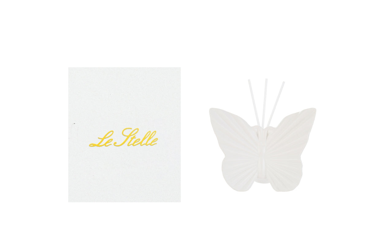 Profumatore farfalla porcellana bianco