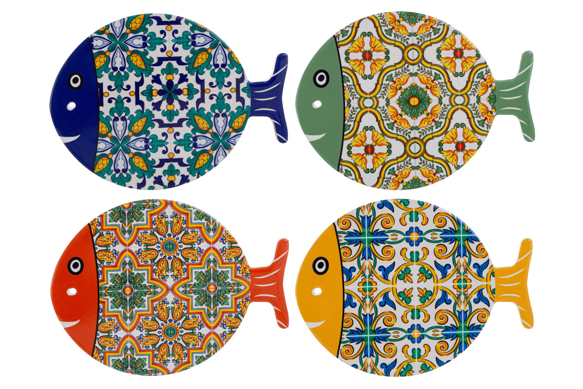 Poggiapentola pesciolino ceramica