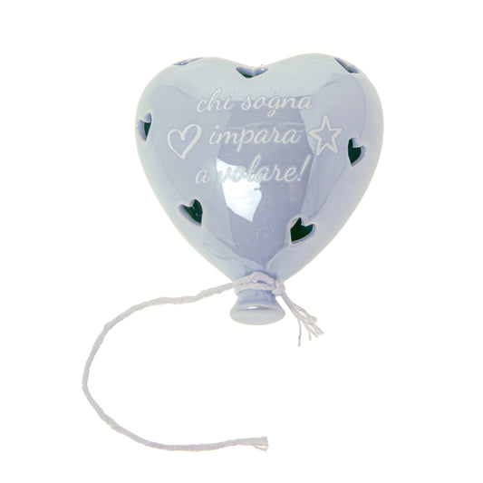 Palloncino a forma di cuore in ceramica led