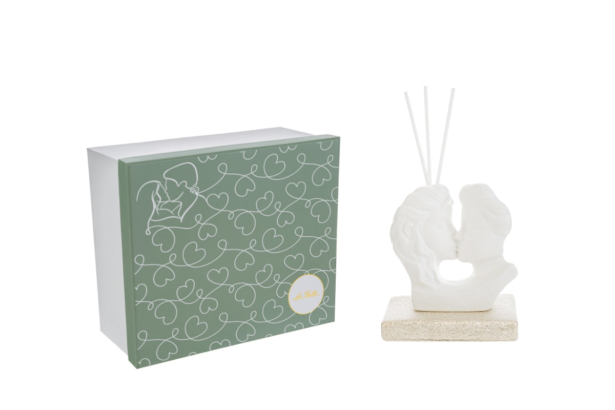 Profumatore coppia bacio porcellana