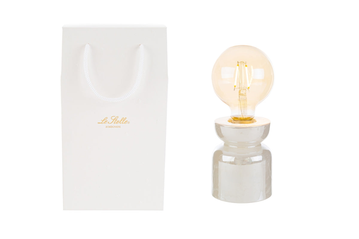 Lampada porcellana bianca